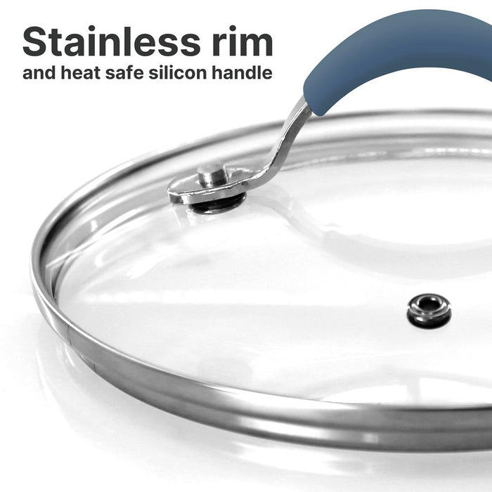 Saucepan Pot Lid - See-Through Tempered Glass Lids (Works With Models: Nccw11Bl & Nccw11Bd)