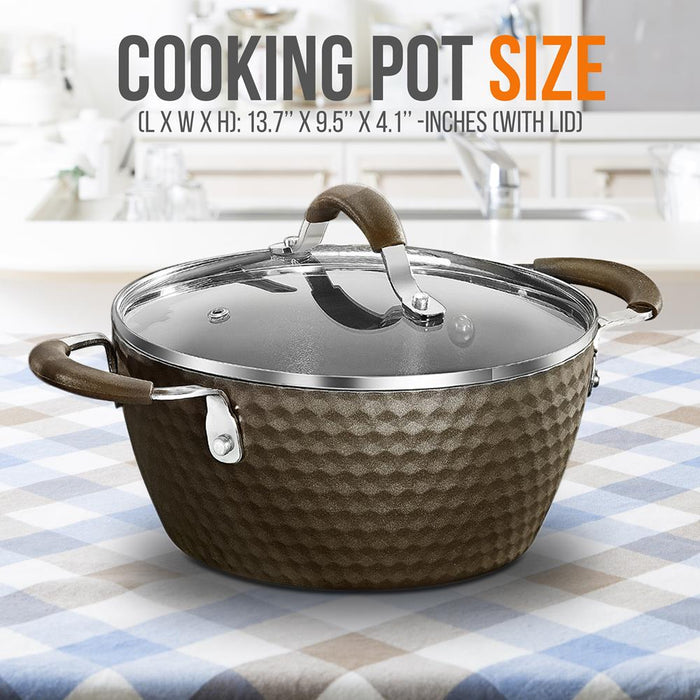 Dutch Oven Pot With Lid - Non-Stick High-Qualified Kitchen Cookware, 3.6 Quart (Works With Model: Nccw11Cof)