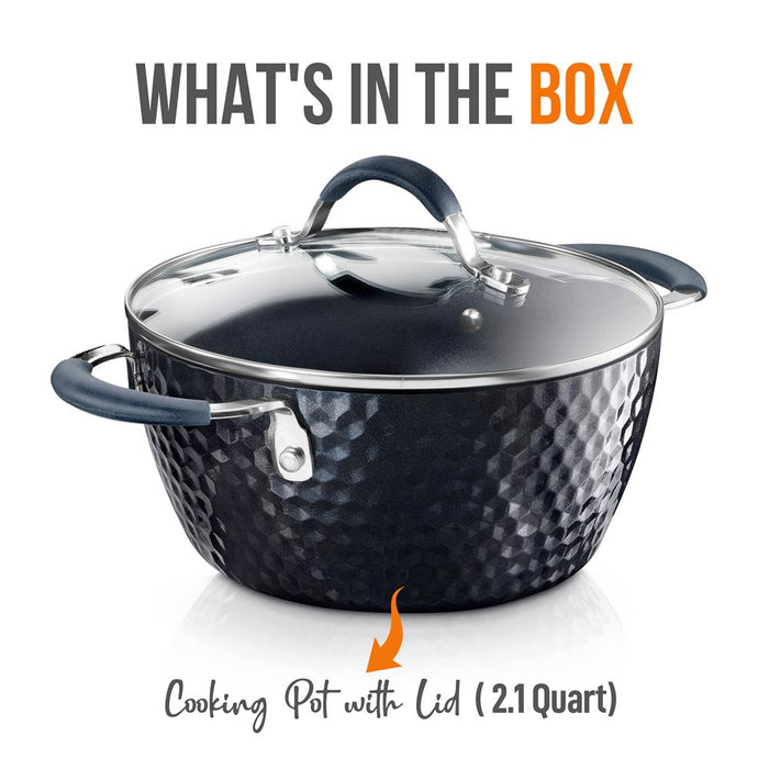 Cooking Pot With Lid - Non-Stick High-Qualified Kitchen Cookware, 2.1 Quart (Works With Model: Nccw11Ds)