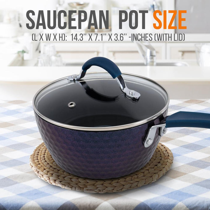 Saucepan Pot With Lid - Non-Stick High-Qualified Kitchen Cookware, 1.7 Quart (Works With Model: Nccw11Ds)