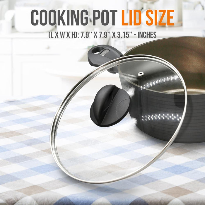 Cooking Pot Lid - See-Through Tempered Glass Lids (Works With Model: Nccw12S)