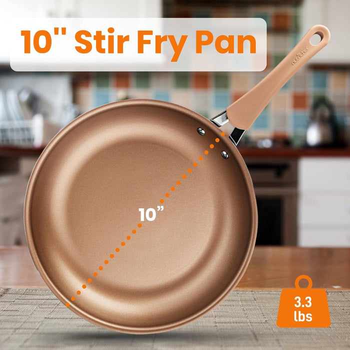 10'' Medium Fry Pan - Non-Stick High-Qualified Kitchen Cookware (Works With Models: Nccw14S & Nccw20S)