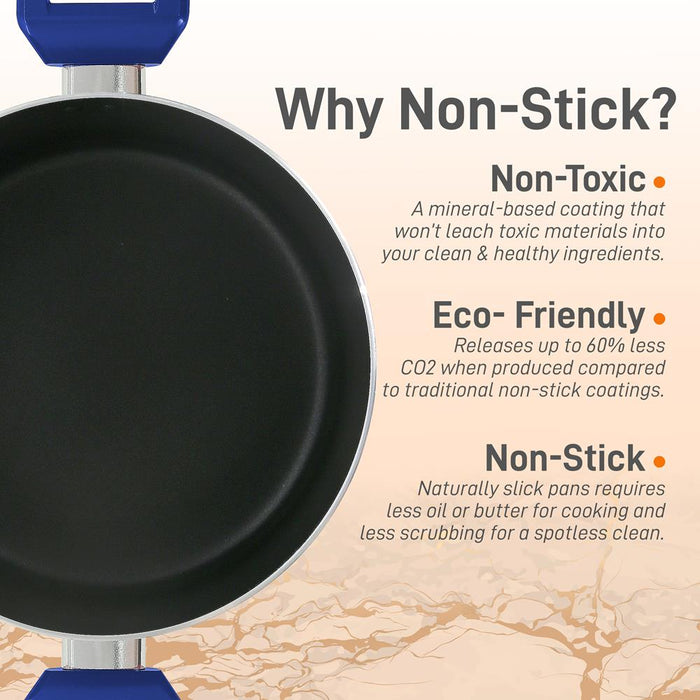 Non-Stick Casserole With Lid - High-Qualified Kitchen Cookware With See-Through Tempered Glass Lids, 5 Quart (Works With Model: Nccwa13Bu)