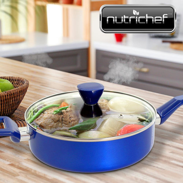 Sautepan Pot With Lid - Non-Stick High-Qualified Kitchen Cookware With See-Through Tempered Glass Lids, 3 Qt. (Works With Model: Nccwa13Bu)