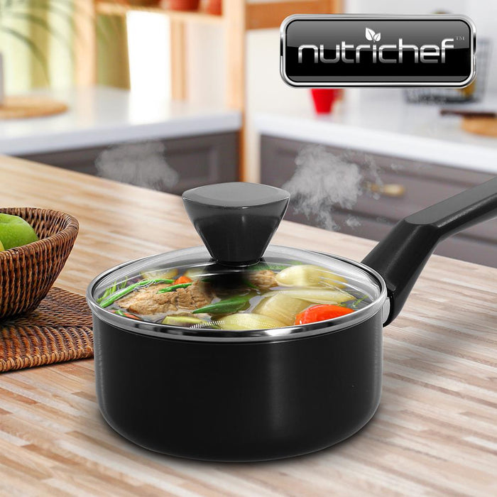 Saucepan Pot With Lid - Non-Stick High-Qualified Kitchen Cookware With See-Through Tempered Glass Lids, 1 Qt. (Works With Model: Nccwa13)