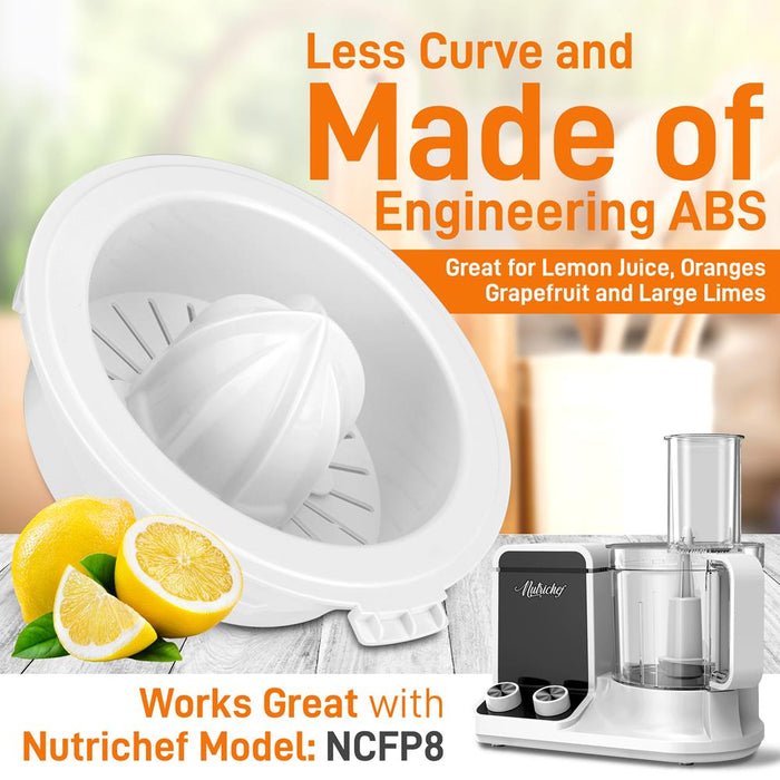 Food Processor Citrus Juicer Attachment - Replacement Parts For Nutrichef Multifunction Food Processor Model Number: Ncfp8