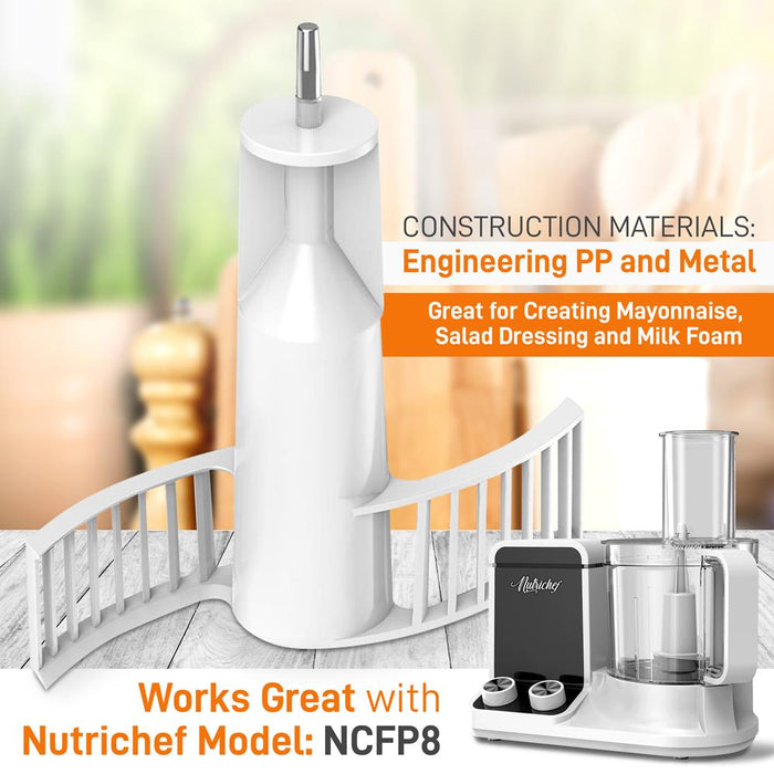 Food Processor Emulsifying Blade - Replacement Parts For Nutrichef Multifunction Food Processor Model Number: Ncfp8