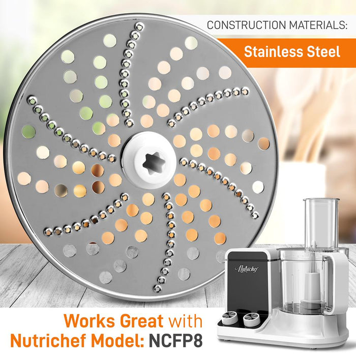 Food Processor Masher Blade Disc - Replacement Parts For Nutrichef Multifunction Food Processor Model Number: Ncfp8