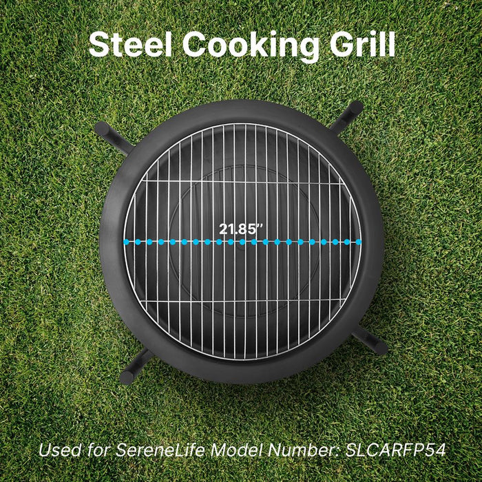 Steel Cooking Grill - Replacement Part Used For Serenelife Model Number: Slcarfp54