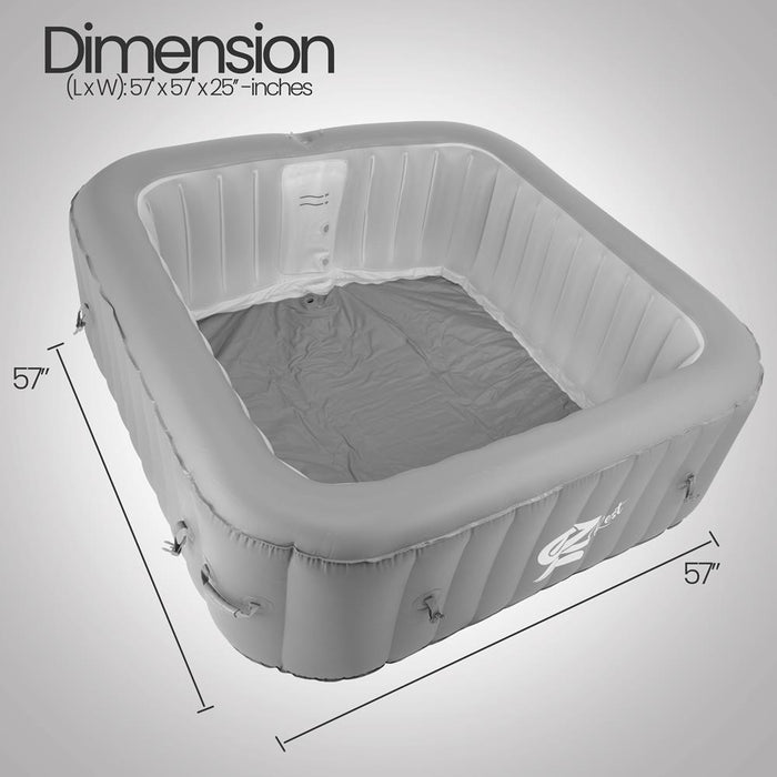 4-Seat Square Pool Body - Replacement Part, Works With Model Number: Slspa4Sqa