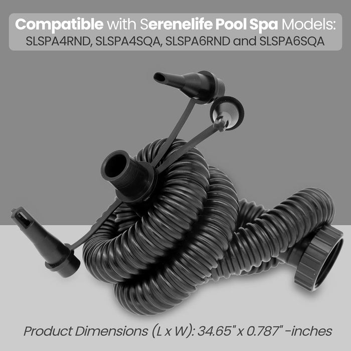 Replacement Inflatable Hose For Inflatable Pool Spa, Compatible With Models: Slspa4Rnd, Slspa4Sqa, Slspa6Rnd And Slspa6Sqa