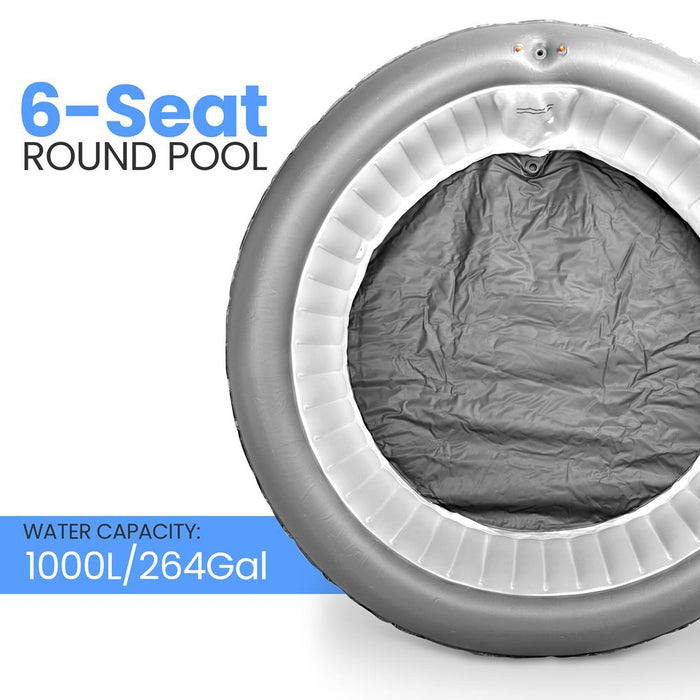 6-Seat Round Pool Body - Replacement Part, Works With Model Number: Slspa6Rnd