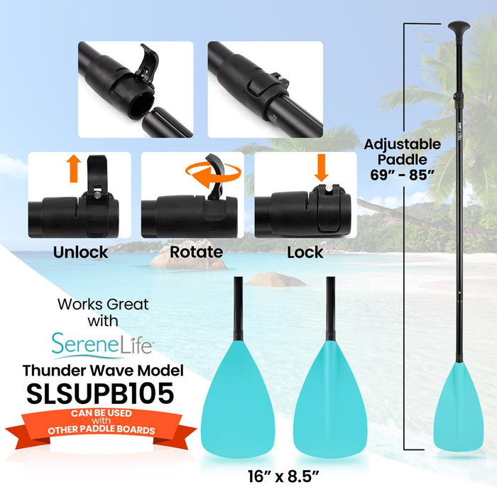 Sup Stand Up Paddle-Board Adjustable Paddle (For Serenelife Model: Slsupb105)