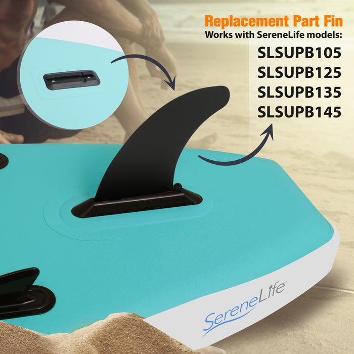 Water Fin For Sup Stand-Up Inflatable Paddle Boards (For Serenelife Free-Flow Models: Slsupb105, Slsupb125, Slsupb135, Slsupb145)