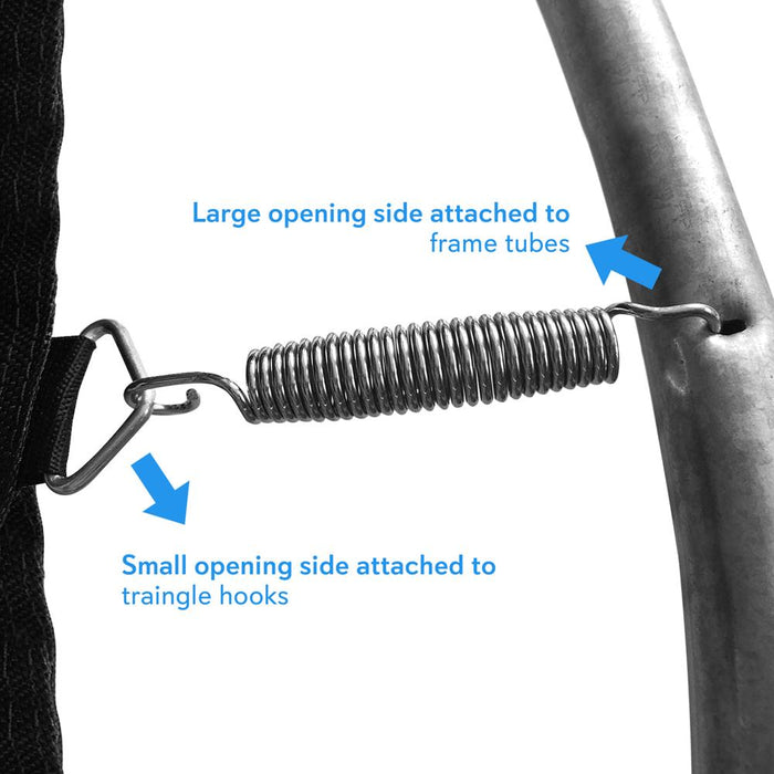 Set Of 16 Trampoline Springs (For Serenelife Models: Sltra10Bl, Sltra10Pnk, Sltra12Bl, Sltra8Bl)