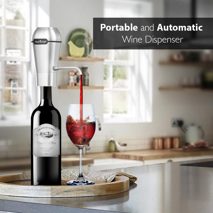 Electric Wine Pump Aerator - Automatic Wine Bottle Air Decanter Dispenser