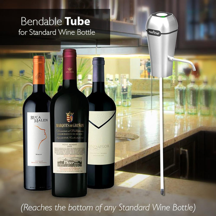 Electric Wine Pump Aerator - Automatic Wine Bottle Air Decanter Dispenser