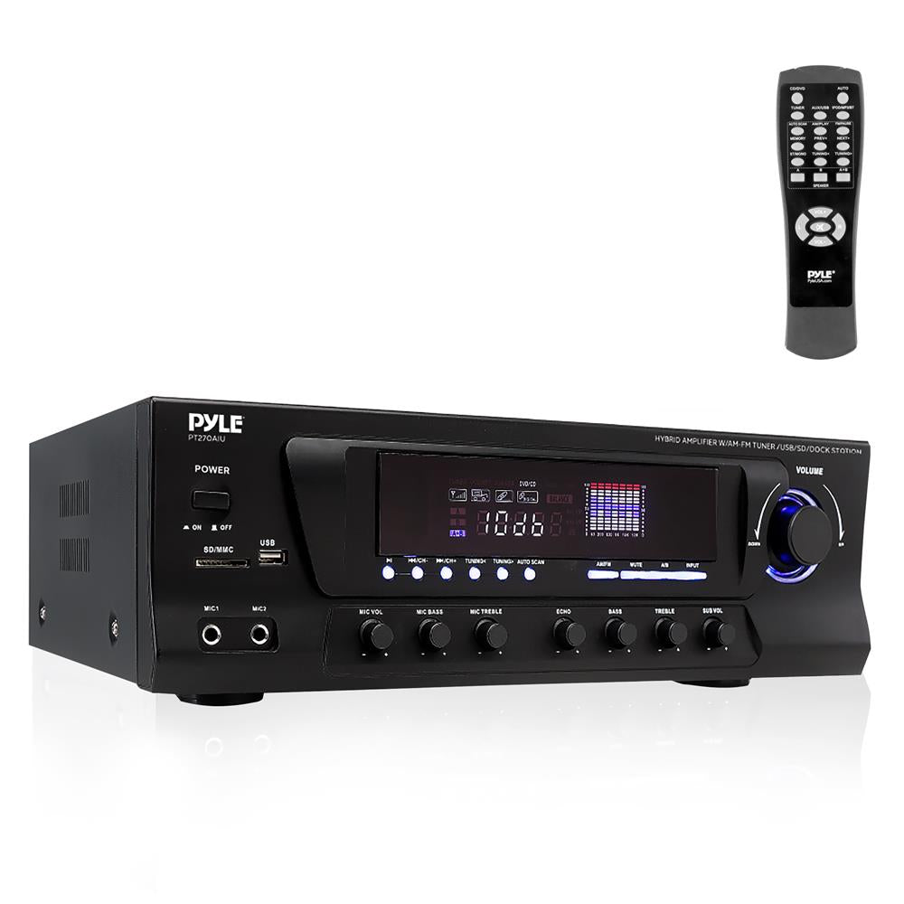 Receiver 300 watt stereo receiver. AM-FM tuner, USB / newest SD, iPod docking station