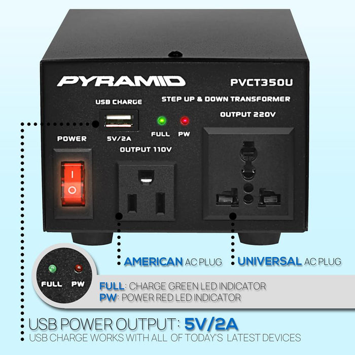 Step Up Down Voltage Converter Transformer- Power Supply Voltage Converter With Usb Charge Port (150 Watt)