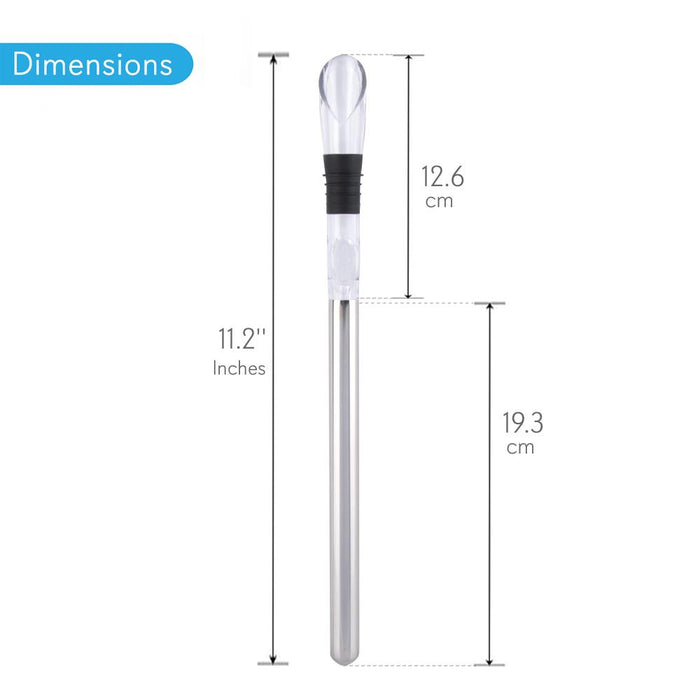 2 In 1 Stainless Steel Wine Chill Rod Wi