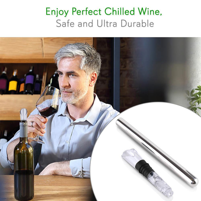 2 In 1 Stainless Steel Wine Chill Rod Wi