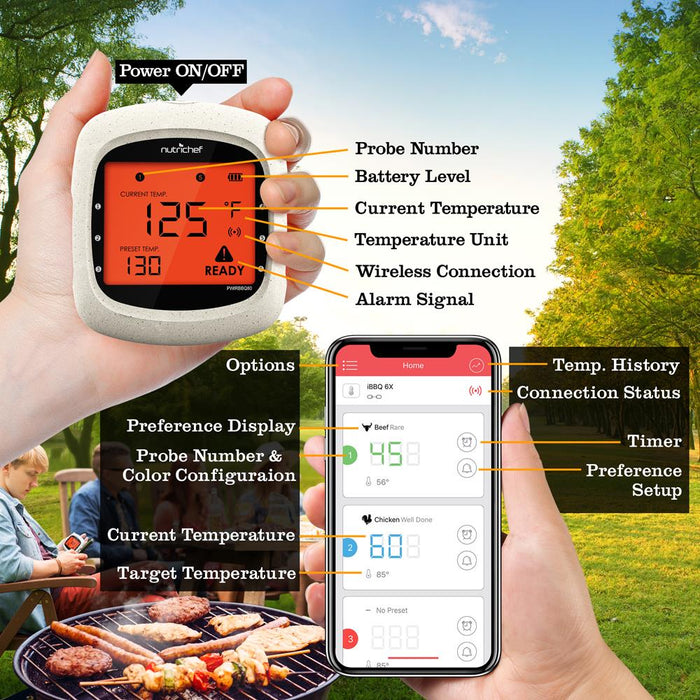Bluetooth Wireless Bbq Digital Thermomet