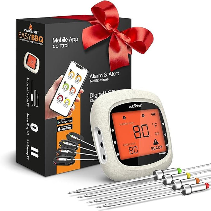 Channels Bluetooth Bbq Digital Thermometer With Probes Large