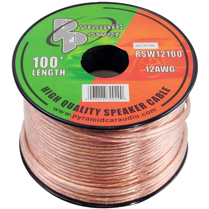 12 Gauge 100 Ft. Spool Of High Quality Speaker Zip Wire