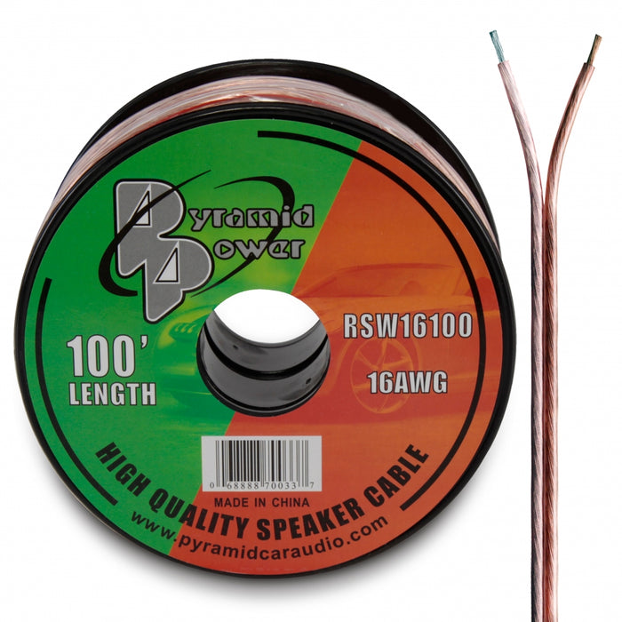 16 Gauge 100 Ft. Spool Of High Quality Speaker Zip Wire