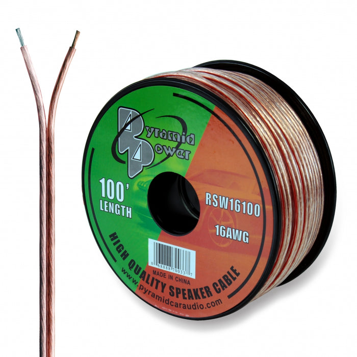 16 Gauge 100 Ft. Spool Of High Quality Speaker Zip Wire