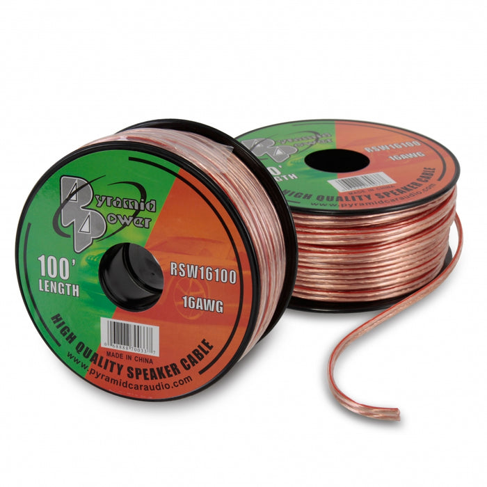 16 Gauge 100 Ft. Spool Of High Quality Speaker Zip Wire