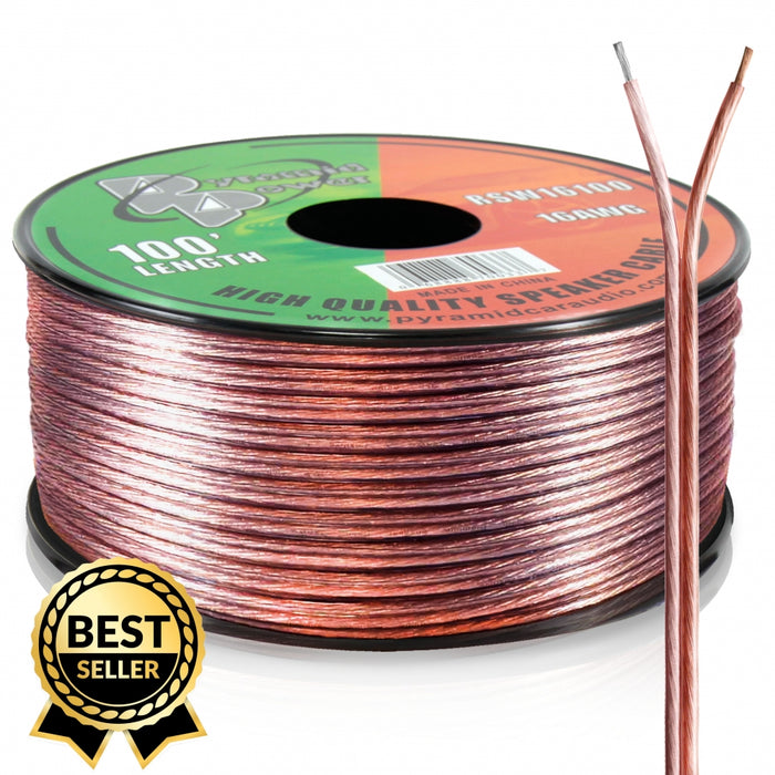 16 Gauge 100 Ft. Spool Of High Quality Speaker Zip Wire