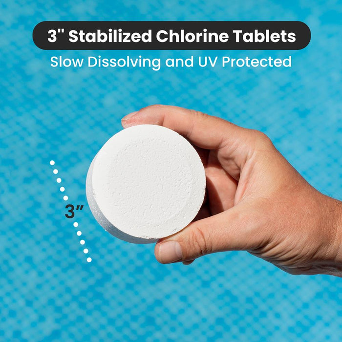 Stabilized Granular Chlorine Tablet For Sanitizing Swimming Pools, Slow Dissolving, 99% Trichloro-S-Triazinetrione, 50 Pounds