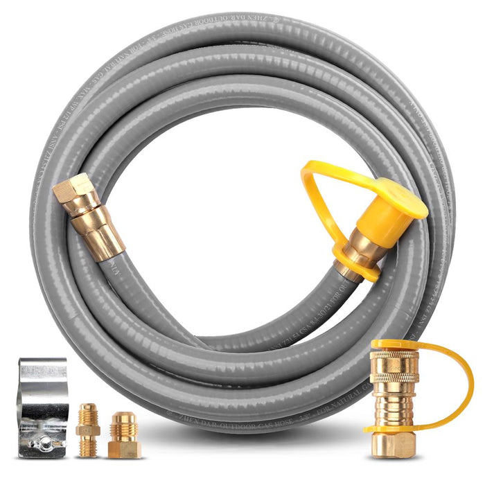 Natural Gas Hose With Quick Connect Fittings, Natural Gas Conversion Kit, Works With Model Numbers: Slfpbal, Slfplg9, Slfpcn56, Slfpcn42, Slcnx76