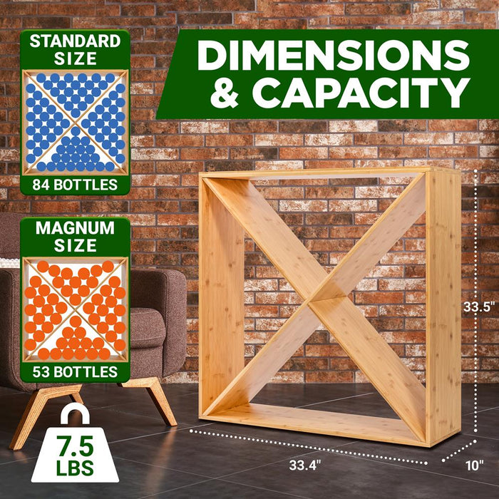 Standard Wine Cellar Diy Wine Rack Dimensions 24 Bottle Capacity