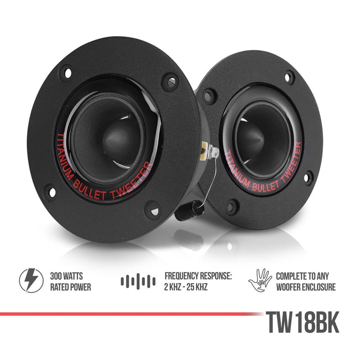 3.25'' 300 Watt Aluminum Die-Cast Super Titanium Tweeter