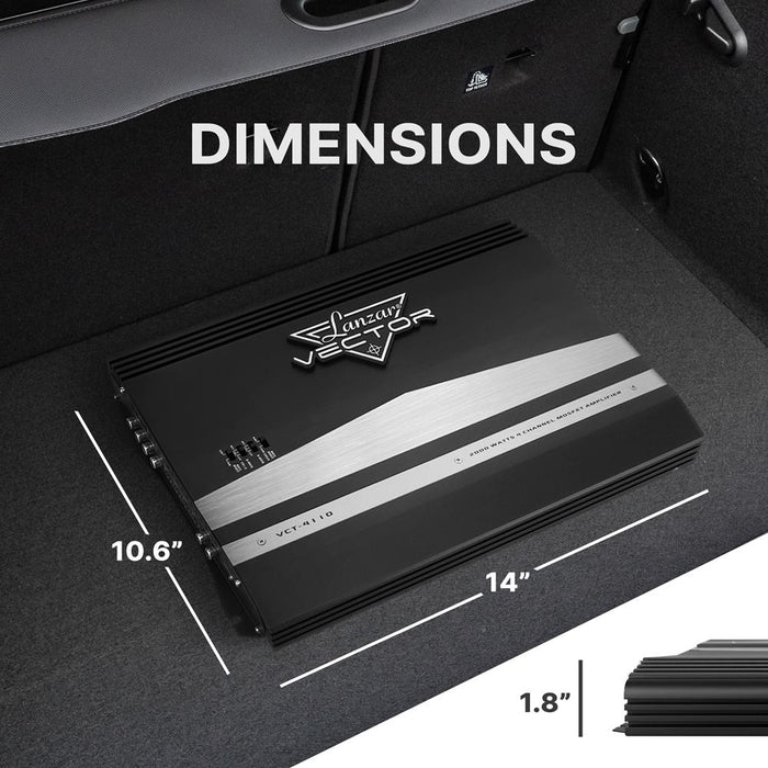 2000 Watt 4 Channel High Power Mosfet Amplifier