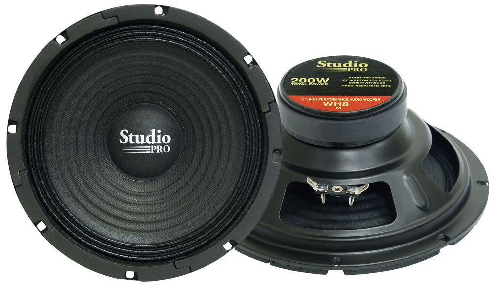 8'' 200 Watt High Power Paper Cone 8 Ohm Subwoofer