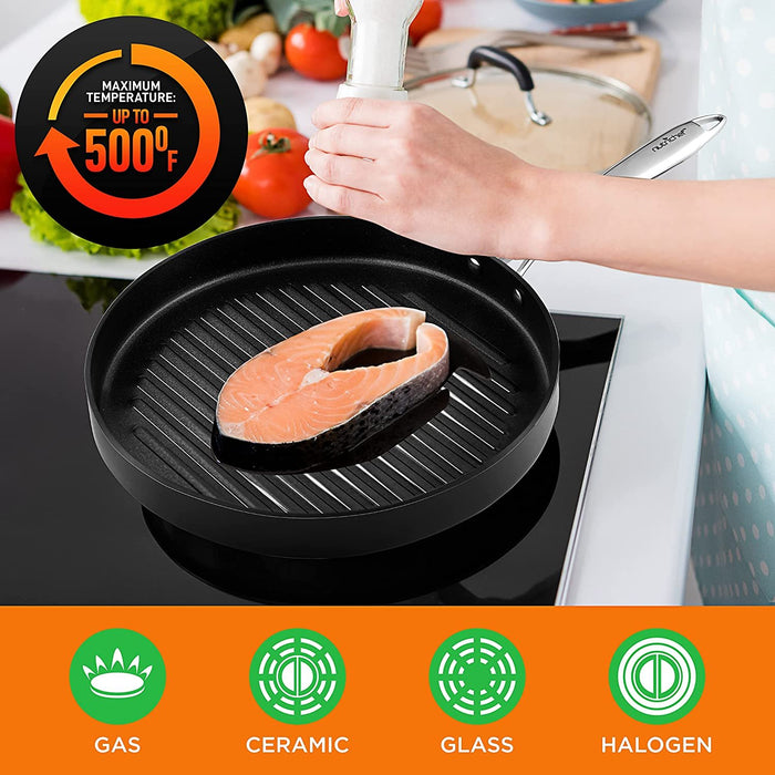 12" Hard-Anodized Nonstick Grill